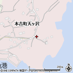 宮城県気仙沼市本吉町天ヶ沢106周辺の地図
