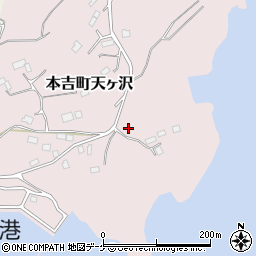 宮城県気仙沼市本吉町天ヶ沢105周辺の地図