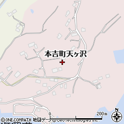 宮城県気仙沼市本吉町天ヶ沢98周辺の地図