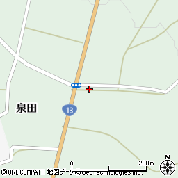 山形県新庄市泉田377周辺の地図