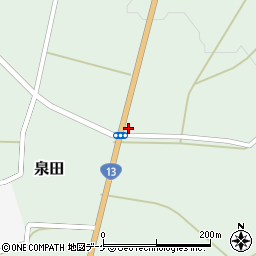 山形県新庄市泉田378周辺の地図