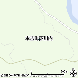 宮城県気仙沼市本吉町下川内周辺の地図