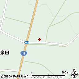 山形県新庄市泉田381周辺の地図