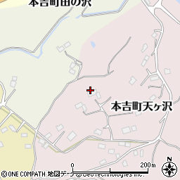 宮城県気仙沼市本吉町天ヶ沢74周辺の地図