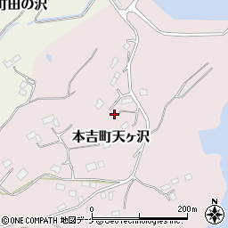 宮城県気仙沼市本吉町天ヶ沢97周辺の地図