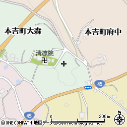 宮城県気仙沼市本吉町大森9周辺の地図