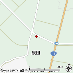 山形県新庄市泉田192周辺の地図
