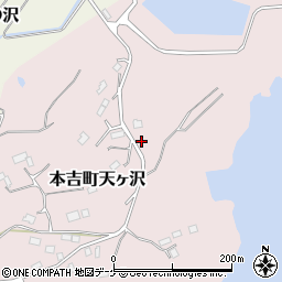 宮城県気仙沼市本吉町天ヶ沢124-4周辺の地図