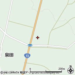 山形県新庄市泉田402周辺の地図