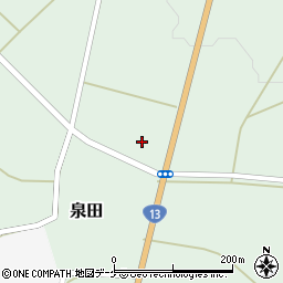 山形県新庄市泉田187周辺の地図