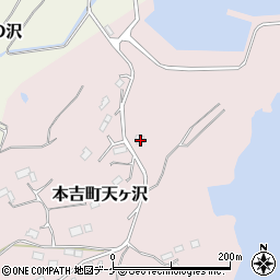 宮城県気仙沼市本吉町天ヶ沢128周辺の地図
