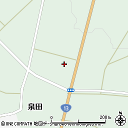 山形県新庄市泉田184周辺の地図