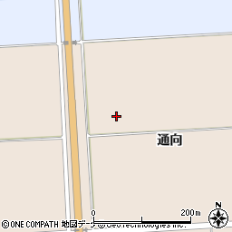 山形県東田川郡三川町神花通向周辺の地図