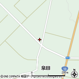 山形県新庄市泉田342周辺の地図