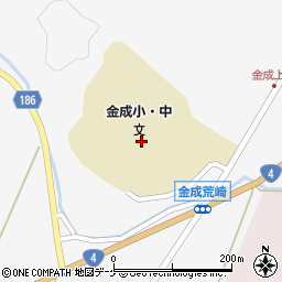 栗原市立金成小・中学校周辺の地図