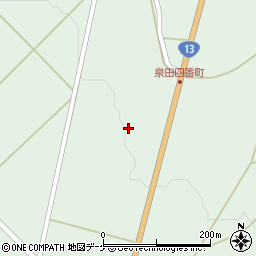 山形県新庄市泉田121周辺の地図