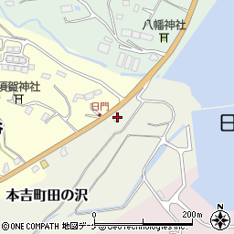 宮城県気仙沼市本吉町田の沢115周辺の地図