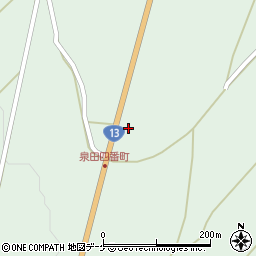 山形県新庄市泉田518周辺の地図