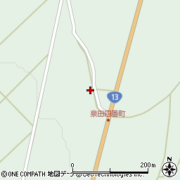 山形県新庄市泉田85周辺の地図