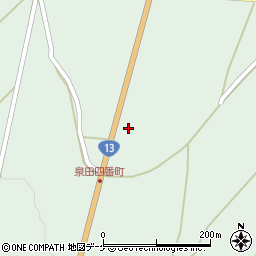 山形県新庄市泉田520周辺の地図