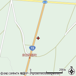 山形県新庄市泉田521周辺の地図