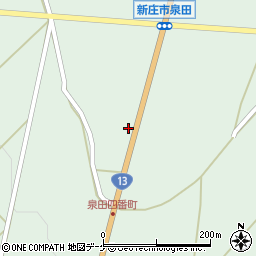 山形県新庄市泉田51周辺の地図