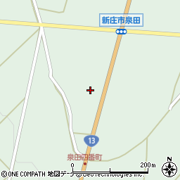 山形県新庄市泉田41周辺の地図