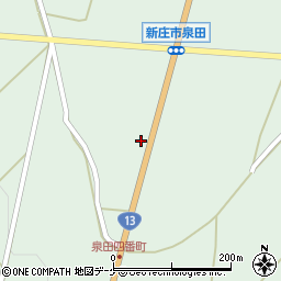 山形県新庄市泉田38周辺の地図