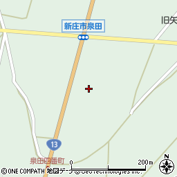 山形県新庄市泉田536周辺の地図