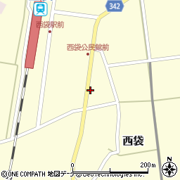 山形県東田川郡庄内町西袋駅前51周辺の地図