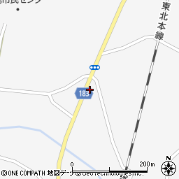 岩手県一関市花泉町油島（上築道）周辺の地図