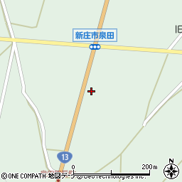 山形県新庄市泉田538周辺の地図