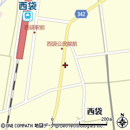 山形県東田川郡庄内町西袋駅前49周辺の地図