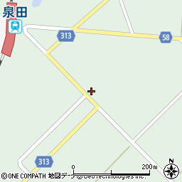 山形県新庄市泉田160周辺の地図