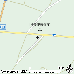 泉田郵便局周辺の地図