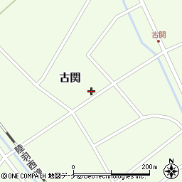 山形県東田川郡庄内町古関古館周辺の地図