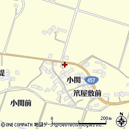 宮城県栗原市栗駒稲屋敷小関37周辺の地図