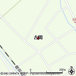山形県庄内町（東田川郡）古関周辺の地図