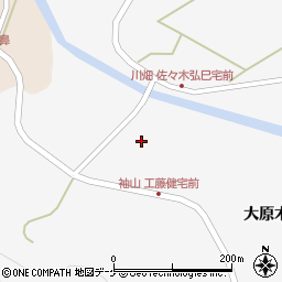 宮城県栗原市金成（大原木川南）周辺の地図