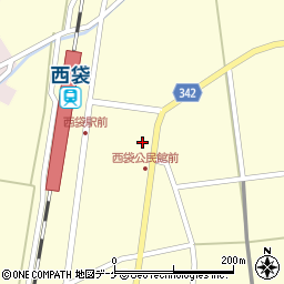 山形県東田川郡庄内町西袋駅前30周辺の地図