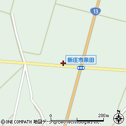 山形県新庄市泉田375周辺の地図
