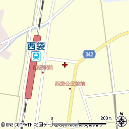 山形県東田川郡庄内町西袋駅前31周辺の地図