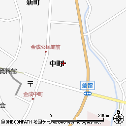 宮城県栗原市金成中町周辺の地図