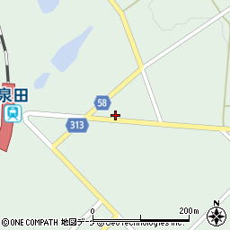 山形県新庄市泉田125周辺の地図