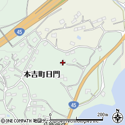 宮城県気仙沼市本吉町日門88周辺の地図