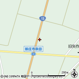 山形県新庄市泉田30周辺の地図