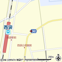 山形県東田川郡庄内町西袋駅前9周辺の地図