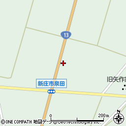 山形県新庄市泉田32周辺の地図