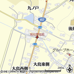 尾松農協前周辺の地図