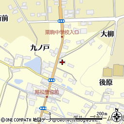 宮城県栗原市栗駒稲屋敷後原52周辺の地図